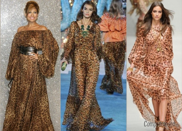 Прическа и макияж к леопардовому платью